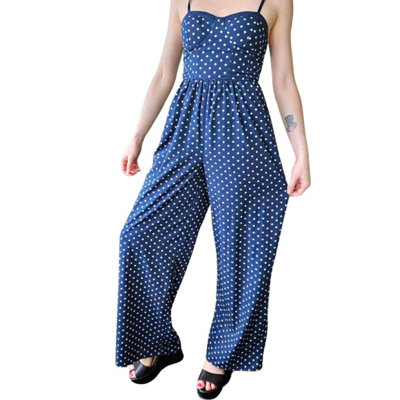 Band of Gypsies Polka dot Jumpsuit - Picture 1 of 5